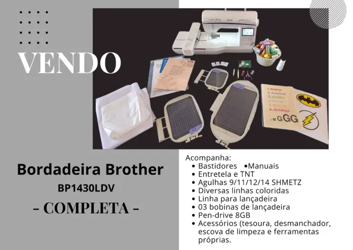 MÁQUINA DE BORDAR (bordadeira) BROTHER 