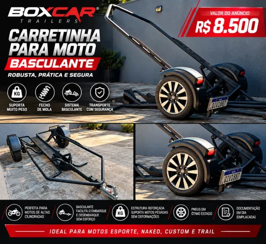 Carretinha de moto boxcar