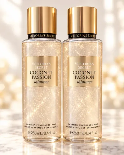 VICTORIA'S SECRET COCONUT PASSION SHIMMER - 250 ML | PERFUME CORPORAL COM BRILHO