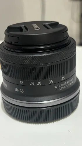 Lente 18-45mm para câmera Canon