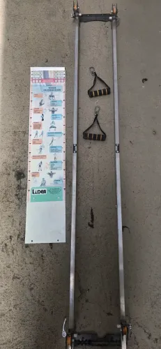 Pulley de parede com elástico para funcional e fisioterapia