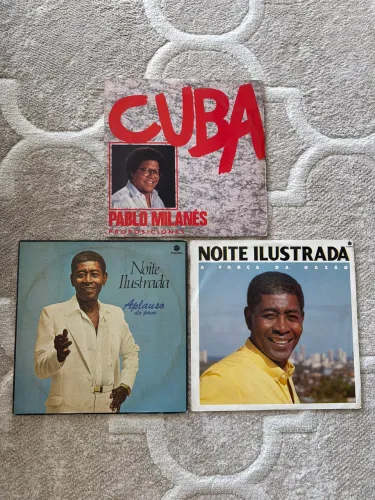 3 LPs Antigos MPB e Música Latina - Noite Ilustrada + Pablo Milanés