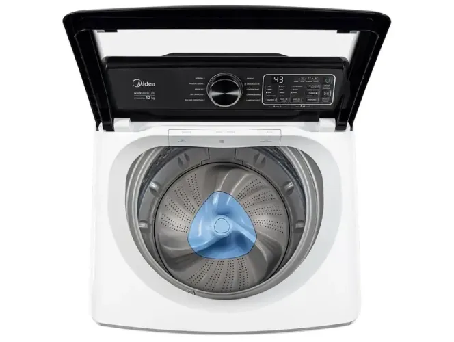 Lavadora de Roupas Midea 12kg 10 Programas de Lavagem Branco Wave Impeller