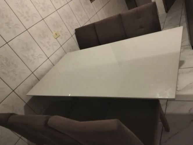 Mesa de vidro 6 lugares