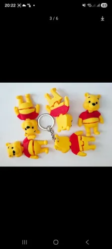 Personagem 3D miniatura e chaveiros