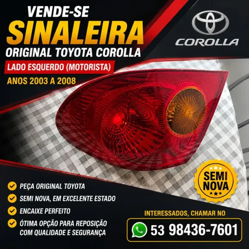 Sinaleira Corolla original semi nova