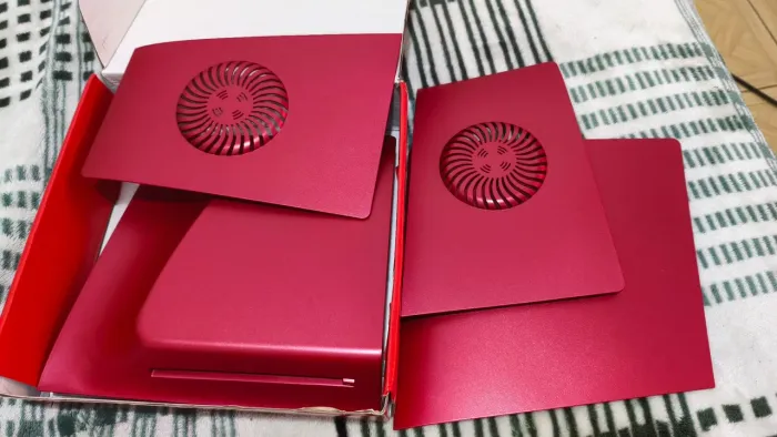 Faceplate ps5 Slim vermelho Cosmic 