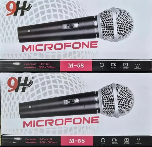 MICROFONE C/FIO P/10 REF: M-58