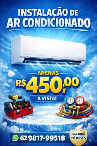 Instalação promoção Ar Condicionado