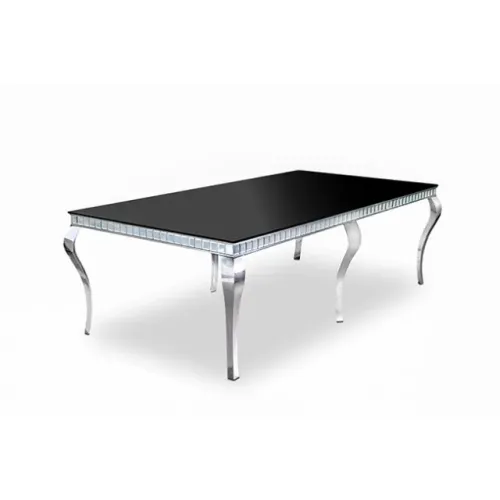 Mesa Mônaco - 2,40 m de comprimento × 1,20 m de largura × 0,75 m de altura.
