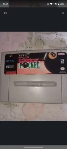 Cartucho Side Pocket SNES paralelo