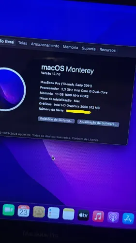 MacBook Pro i5 - 16 GB de RAM - 1TB de armazenamento +ssd de 128 