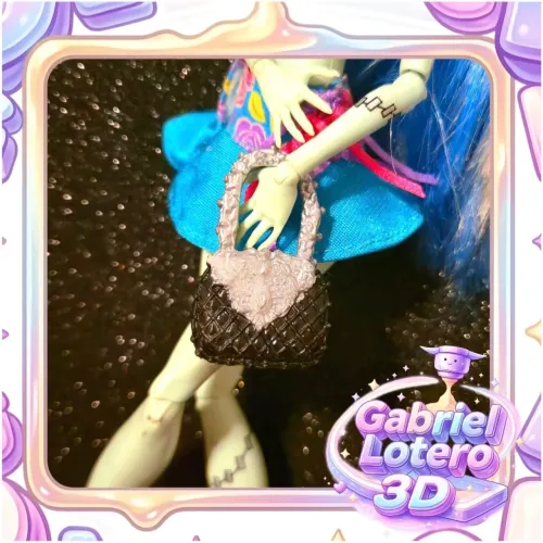 Bolsa para a boneca Ever After High Raven Queen Thronecoming - impressão 3D