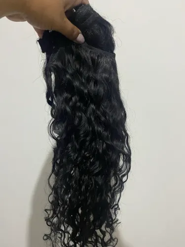 Cabelo humano cacheado