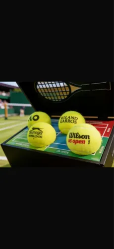 Coleção de bolas de Tennis