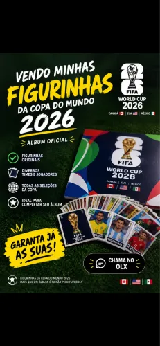 Figurinhas Copa do Mundo 2026 - Originais e Novas!