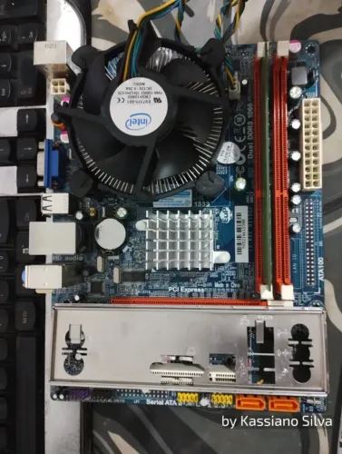Kit lga775 Ecs G41t-m7/Dualcore 3.0Ghz/4gb-ddr3/cooler e espelho testados