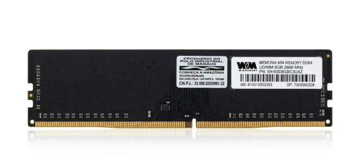 Memória, Memory DDR4 8GB 2666MHz UDIMM