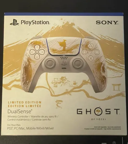 Controle Dualsense Ghost of Yotei Edição dourada limitada PS5 SEMINOVO