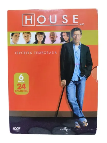 House Terceira temporada 6 DVDs 24 Episódios 