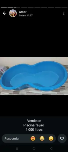 Piscina feijão.