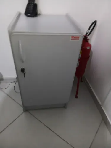 Armário de Escritório, MDF, cinza, 70cm altura, 40 cm largura