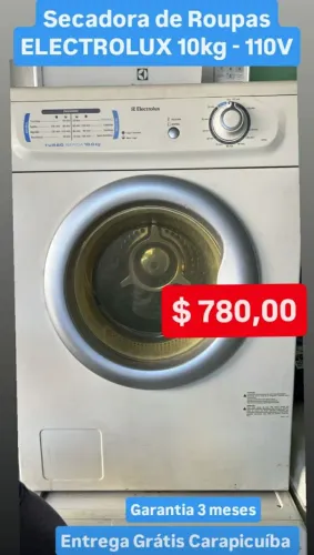 Secadora de Roupas $ 780,00 ELECTROLUX, Entrega Grátis Carapicuiba