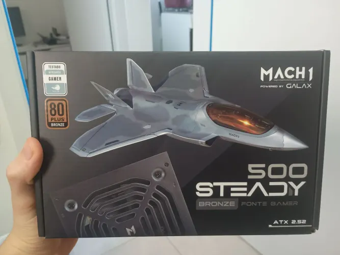 FONTE 500W 80 PLUS MACH1 SEMI NOVA