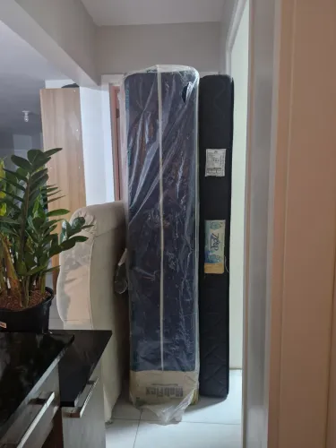 CAMA BOX, COLCHÃO D33 E CABECE SOLTEIRO POR APENAS 1.160,00