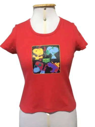 Camiseta Baby Look Snoopy Universal Studios Japan Tamanho P Importado Do Japão