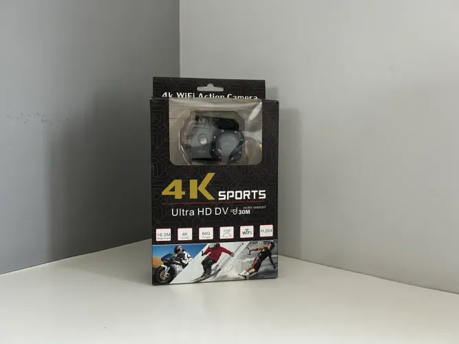 Câmera de Ação Sports 4K Ultra HD - Wi-Fi - Completa com Acessórios