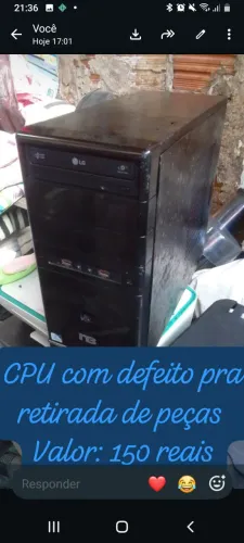 CPU, para retirar peças 