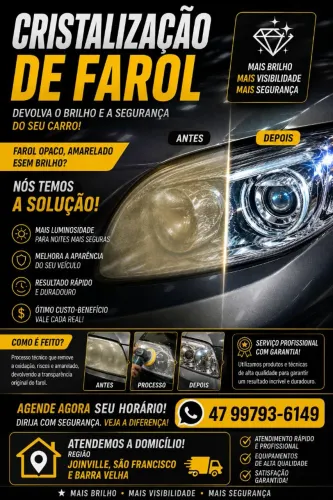 Cristalização dos faróis