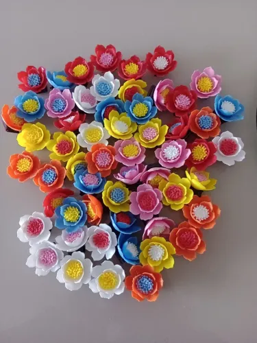 Flor Decorativa com imã de Geladeira ou Qualquer Superfície Reta Acompanha Fita Adesivo 3m