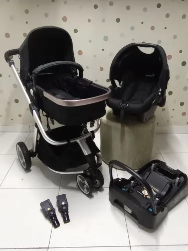 Carrinho de Bebê Moisés + Bebê Conforto com Base | Safety (edição especial)