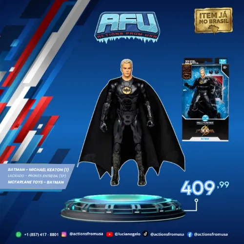Mcfarlane Toys Dc Multiverse - Flash Exclusivo Batman Sem Máscara Michael Keaton