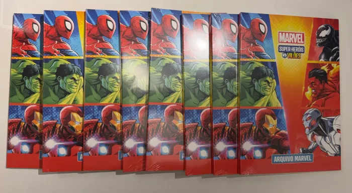 Álbum arquivo Marvel lacrado - Promoção Heróis Marvel Bistek