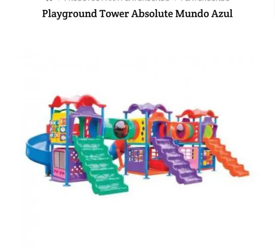 Playground tower absolute mundo azul