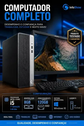 COMPUTADOR COMPLETO INTEL CORE I5 7º