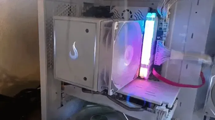 Air Cooler Gamer Rise Mode Storm 8 White, ARGB, AMD/Intel, 120mm, Branco - RM-ACST-ARGB-W