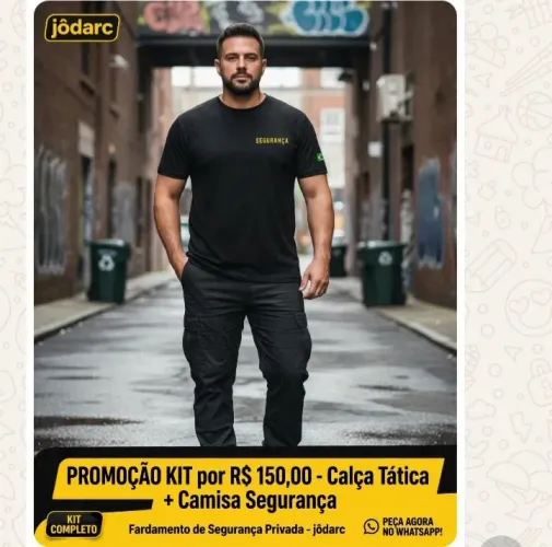 Promoção @ calça tática+camisa segurança 150 Reais