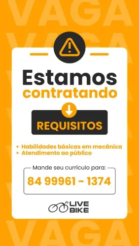 Vaga de emprego para mecanico de bicicleta 