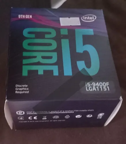 Processador Intel Core i5-9400F 6 núcleos/ 6 Threads, até 4.1GHz em Turbo Boost