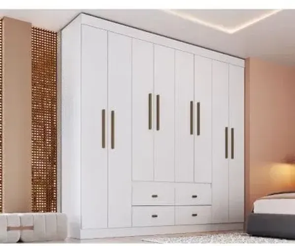 Guarda Roupa Casal Las Vegas 8 Portas 4 Gavetas 100% MDF Promoção