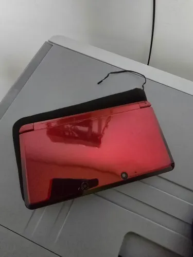 3ds old vermelho desbloqueado grip
