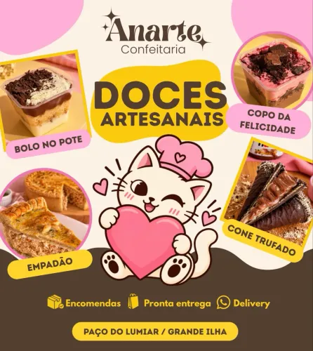 Anarte Confeitaria | Doces Artesanais em Paço do Lumiar