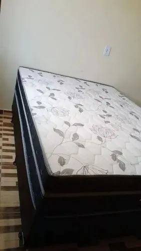 Cama box casal 6cm d33 frete grátis