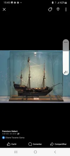 Barco decorativo pirata do caribe
