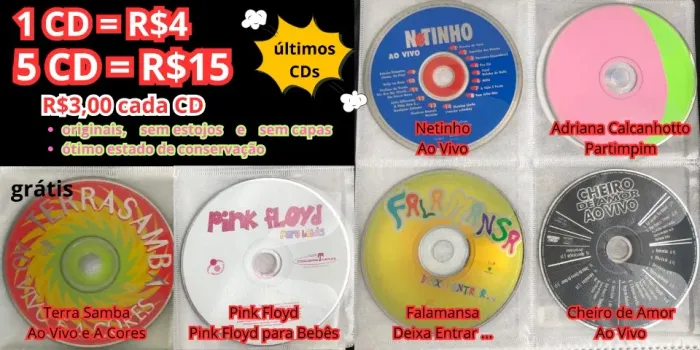 Lote CD originais Música Criança, Axé, Forró Universitário e Pagode - títulos na descrição