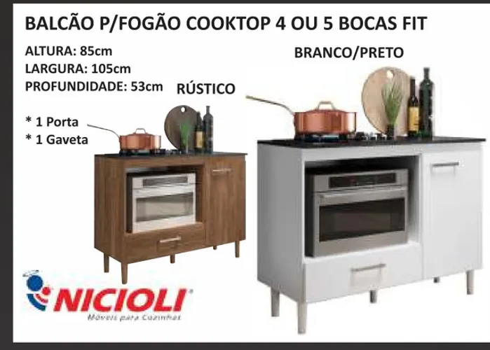 Balcão para Cooktop novo